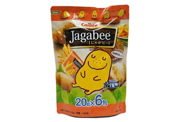 Stand Up Custom Potato Chip Bags , Personalized Potato Chip Bags Customized Capacity