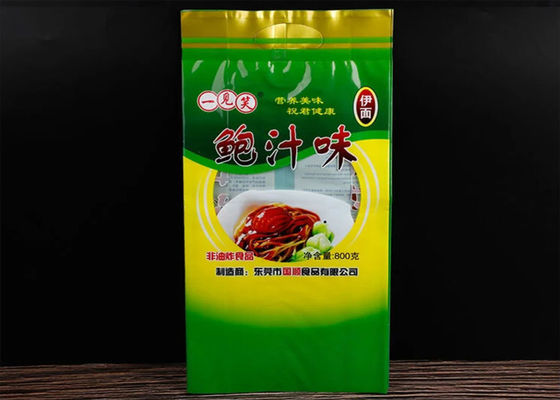 Instant Noodles Food Grade Plastic Bags , Custom Printed Food Pouches Laminated Material