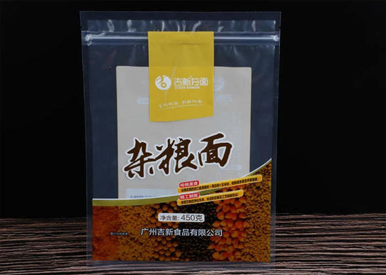 Dry Noodles Printed Food Packaging Bags , Packaging k Bags Size 27*18 CM