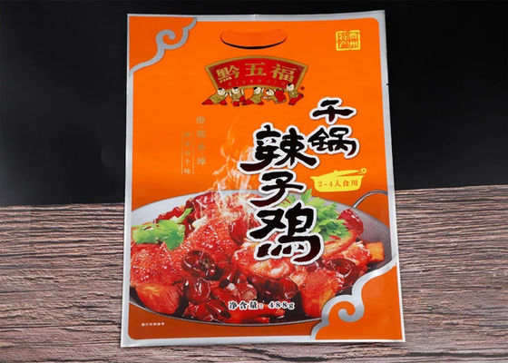 Hot Sealing Vacuum Pack Food Bags Customized Logo For Hot / Spicy Chicken Wings