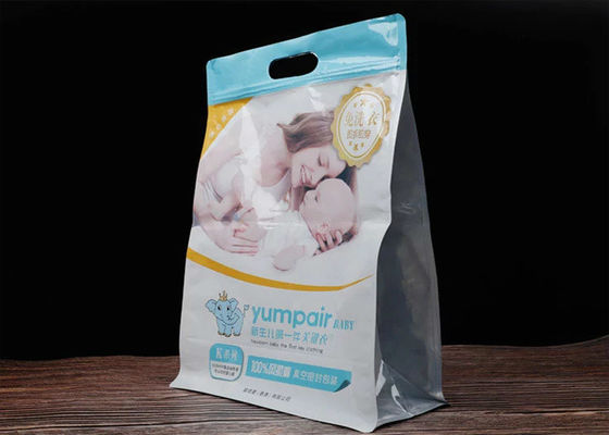Baby Apparel Resealable Aluminum Foil Bags , Underwear Packaging Bag Thickness 0.15MM