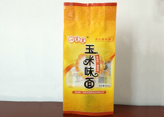 Corn Noodle Food Packaging Plastic Bags , Heat Seal Bags Customized Color Printing