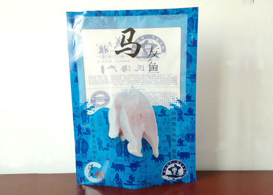 Seafood Commercial Food Storage Bags , Plastic Frozen Food Packaging Bag