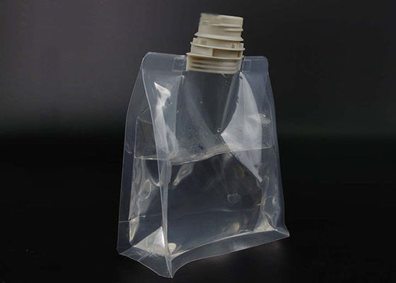 Big Suction Nozzle Hole Liquid Packaging Bags , Liquid Pouch With Spout ISO Approved