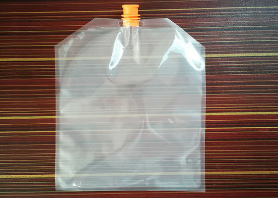 Whosale Clear Plastic Spout Pouch Food Grade Liquid Beverage Bag With Spout Runner Wine Spout Bag