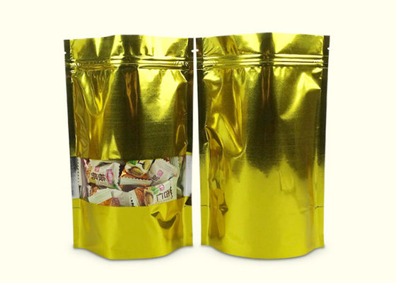 Customized Print Stand Up Doypack Resealable Zipper Top Laminated Poly Bag For Food Packing