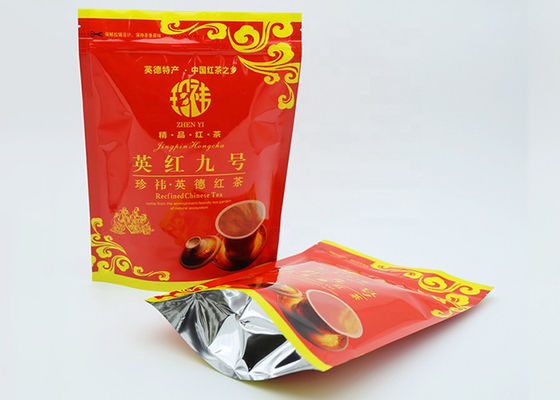 Laminated Plastic Foil Stand Zipper Tea Food Packaging Bag Gravure Printing