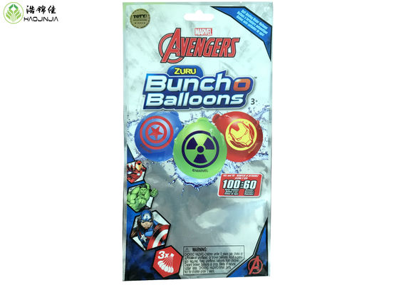 Three Side Sealed Laminated Packaging Bags 29*16 CM Size For Toy Balloons