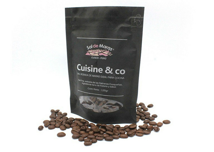120G Custom Size Reusable Coffee Bean Bag Ziplock Non Leakage