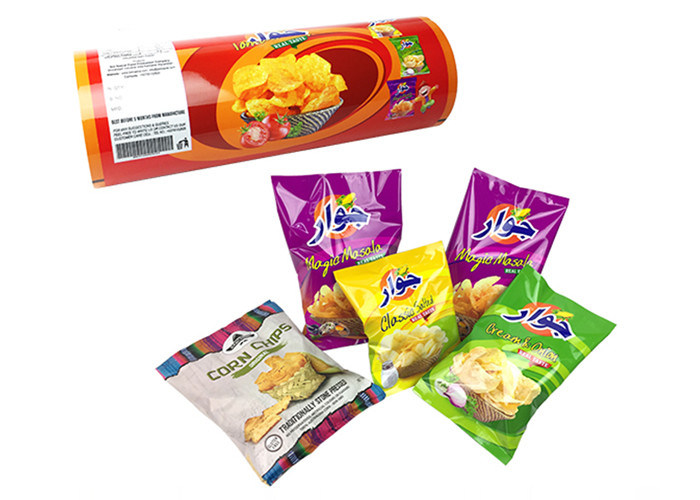 Plastic Food Wrapping Metalized Opp Film Custom Printing Snacks Sachet