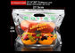 Plastic Perforated Stand Up k Bags , Transparent Fruit Packing Bags