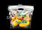 Plastic Perforated Stand Up k Bags , Transparent Fruit Packing Bags