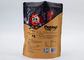Upright Zippered Snack Food Packaging Bags / Biscuit Kraft Paper Packaging Bags