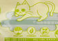Colorful Plastic Pet Food Packaging Bags 3 Side Seal Thickness 0.11MM For Cat Litter