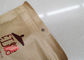 Size 27*21CM Kraft Paper Packaging Bags / Brown Paper k Bags SGS Approved