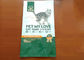 Customized Logo Cat Food Green Bag , Resealable Food Pouches Thickness 0.1-0.5MM