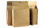 Customized Capacity Flat Bottom Paper Bag Heat Seal Durable High Moisture Barrier