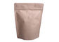 Nontoxic Kraft Paper Packaging Bags , Laminated Kraft Paper Bags For Coffee / Tea