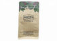 Custom Printed Flat Bottom Side Gusset Bag , Green Tea / Coffee Bean Packaging Bags