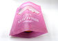 Pink Matte Finished Stand Up Zipper Pouch Packing Bag For Condiment Salt