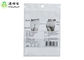 White 3 Side Seal Plastic Zipper Bag With Transparent Window For Panty