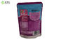 Stand Up Pouch With Zipper And Notch For 85G Pet Food Packaging Ziplock Bag