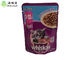 Stand Up Pouch With Zipper And Notch For 85G Pet Food Packaging Ziplock Bag