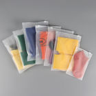 Custom Resealable PVC Ziplock Packaging Bag Clear Frosted Plastic Zip Bags For Clothes