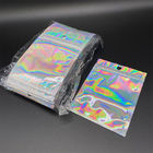 Mylar Phone Case Holographic Zipper Bag PVC Holographic Printed Plastic Packaging Bags
