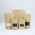 Eco Friendly Flat Bottom Bag 3.5 Recyclable Tea Paper Sealed Ziplockk Bags For Packaging