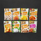 Print Logo Foil Lined Plastic Zipper Pouch With Window Spice Packaging For Spices