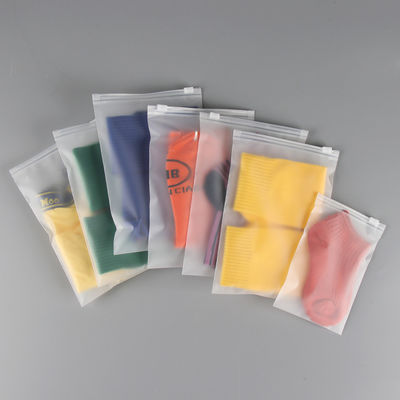 Laminated Custom Matte Resealable Transparent Plastic Ziplockk Bags For Packing Clothes