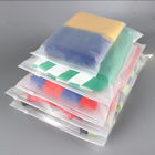 Laminated Custom Matte Resealable Transparent Plastic Ziplockk Bags For Packing Clothes