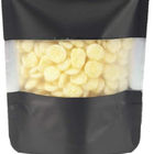 Hot Selling  Matte Black Resealable Stand Up Bags With Window Heat Seal Bulk Food Storage Packaging Foil Pouches