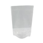 CPP Customised White Mylar Bag Biodegradable Stand Up Pouch With Window