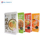 Ziplock Resealable Laminated Packaging Pouches Transparent Flat Bottom Standing Pouch