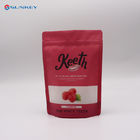 Sugar Logo Printing Transparent Resealable Plastic Bag Mylar Stand Up Zip Lock Pouch