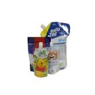 Biodegradable Cartoon Liquid Drink Spout Pouch Bags Stand Up Plastic Juice Packaging Pouch