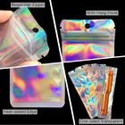 Gift Cosmetic Packaging Bag Smell Proof Holographic Clear Cosmetic Brush Pen Mylar
