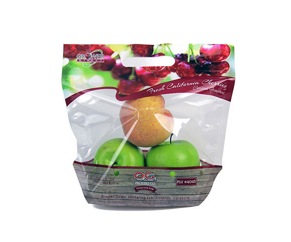 Laminated Portable Fresh Fruit And Vegetable Packaging VMPET Transparent Packaging Bag