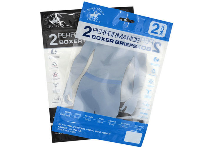 Custom Printed Sealable Plastic Stand Up Ziplock Bags For Clothing